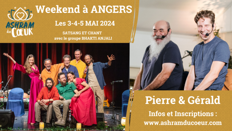 WEEKEND à Angers les 3, 4 et 5 Mai